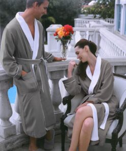 terry towelling lined bath robe